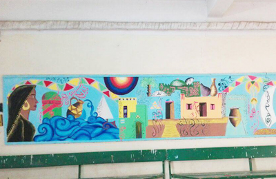 Aswan University Offers Two Murals to the Directorates of Education and Health Affairs