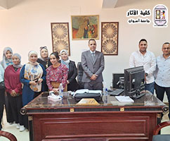 كلية الآثار بجامعة أسوان تستهل العام الدراسي الجديد باجتماع لمتابعة العملية التعليمية